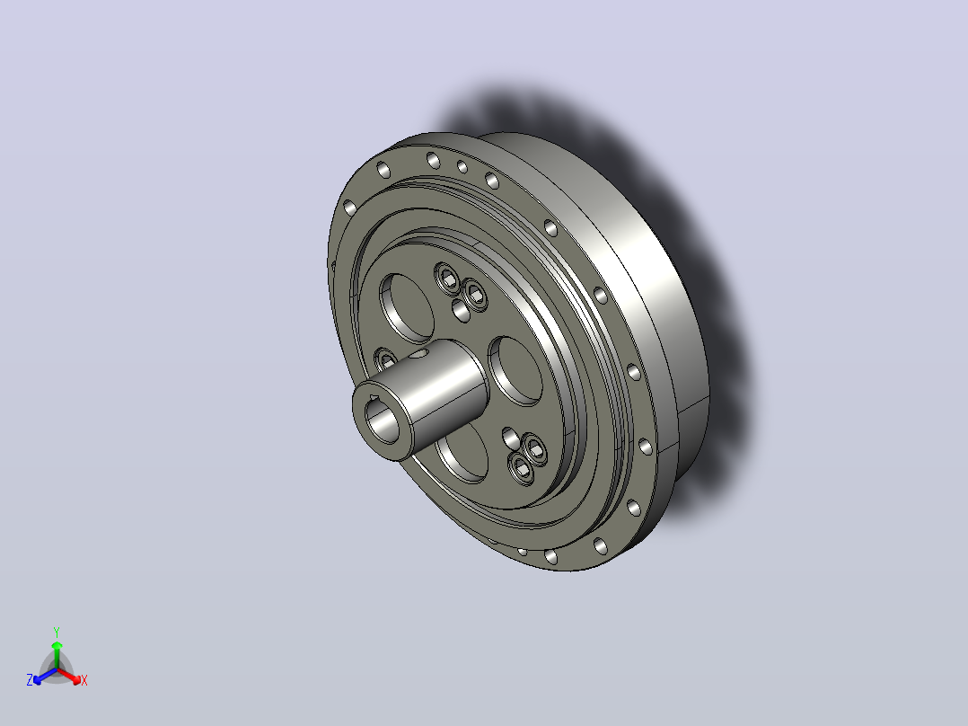 RV减速器常规产品外形图ZD-220BX-  -RVE-B-B-22X38Key6L130-3001主视图