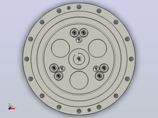 RV减速器常规产品外形图ZD-220BX-  -RVE-B-B-22X38Key6L130-3001前视缩略图