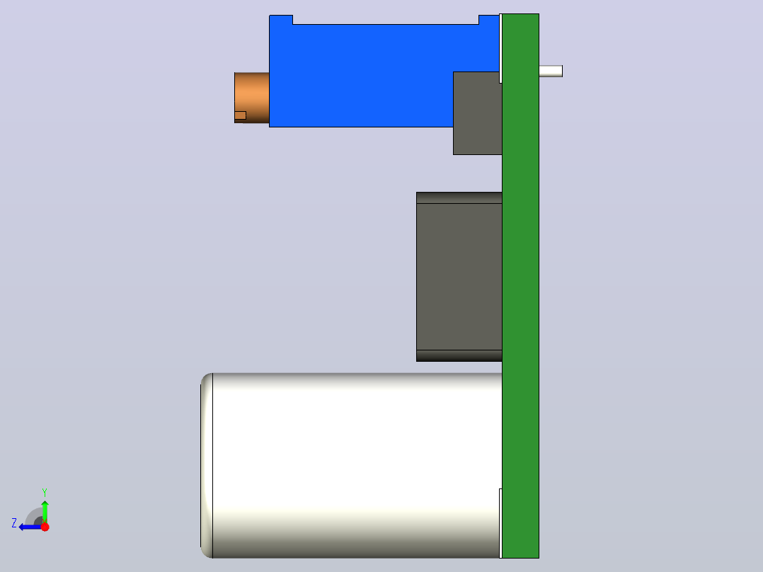 DC-DC 7015 60伏方形PCB右视图