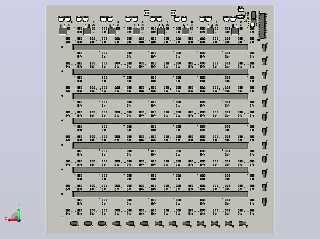 8x8x8 RGB LED 立方体后视图