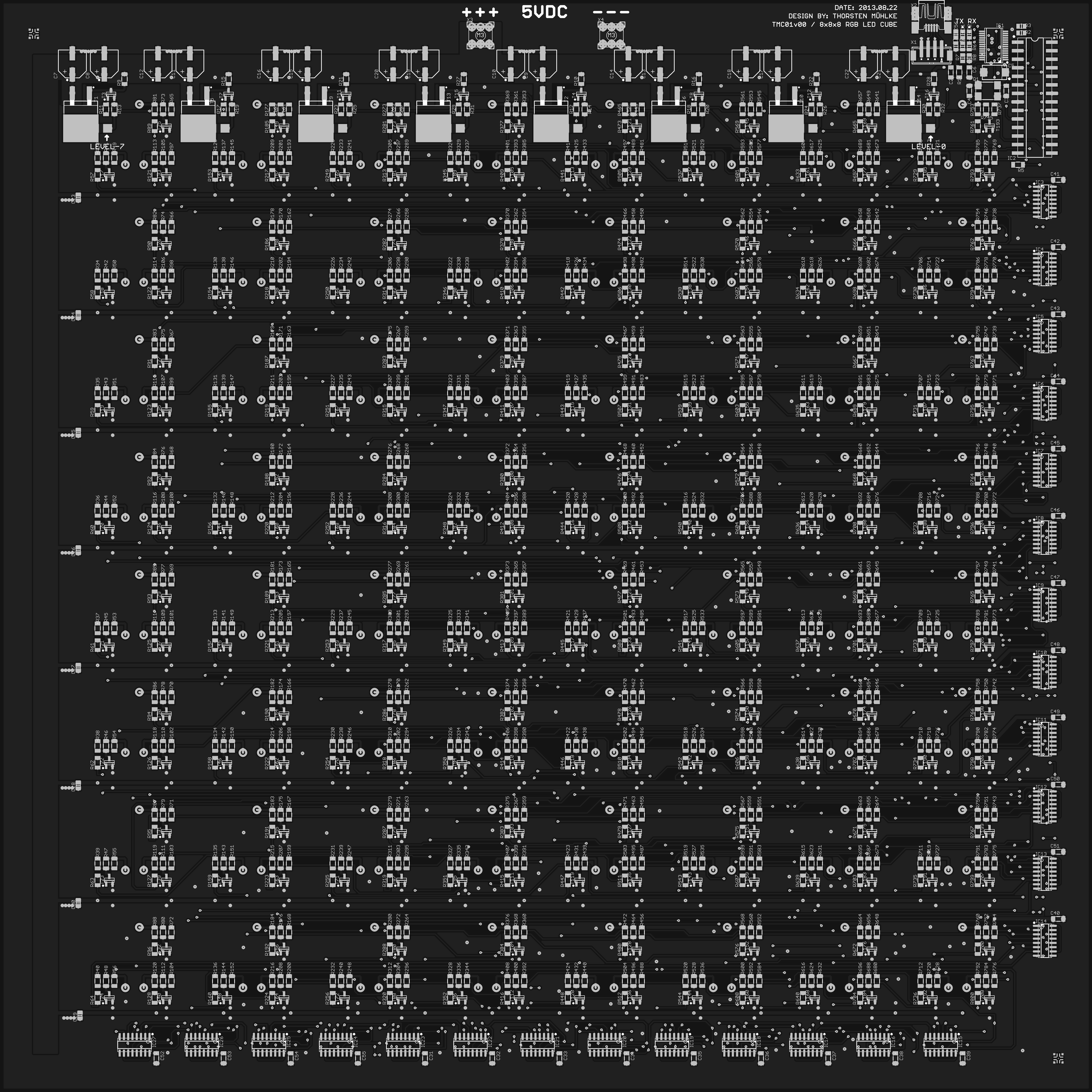8x8x8 RGB LED 立方体