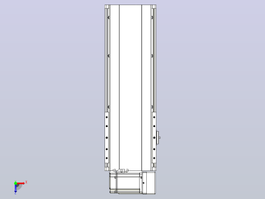 皮带直线轴半封闭可选导轨TPA-HNB-202D-140-L300-RU-C-P75-N3俯视缩略图