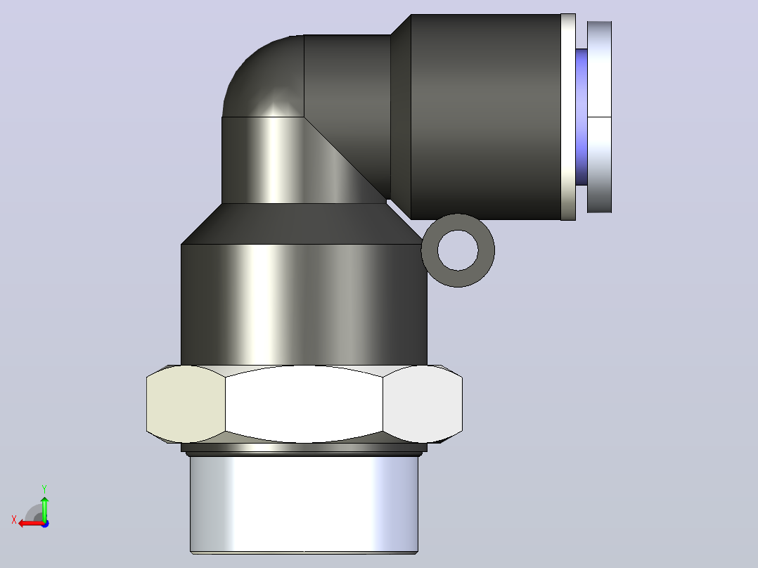 PL-G L型螺纹弯头-G螺纹[PL08-G03] (2)后视图