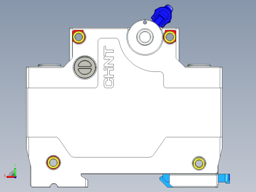 NBDP-125 2P塑料外壳式断路器三维模型202404后视缩略图
