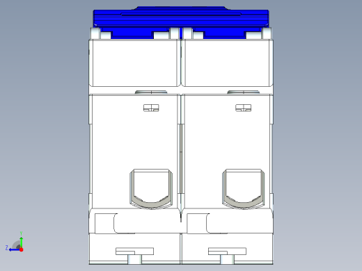 NBDP-125 2P塑料外壳式断路器三维模型202404右视缩略图