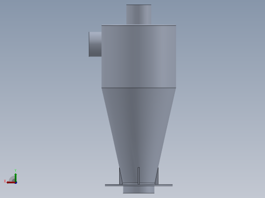 旋风设计及其在 ANSYS FLUENT 上的模拟后视缩略图