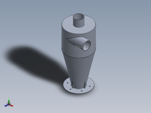 旋风设计及其在 ANSYS FLUENT 上的模拟正等轴测缩略图