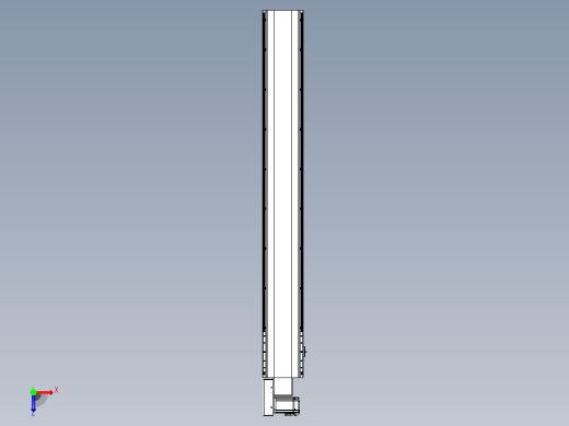 皮带直线轴半封闭可选导轨TPA-HNB-202D-140-L1500-ML-C-P75-N3俯视缩略图