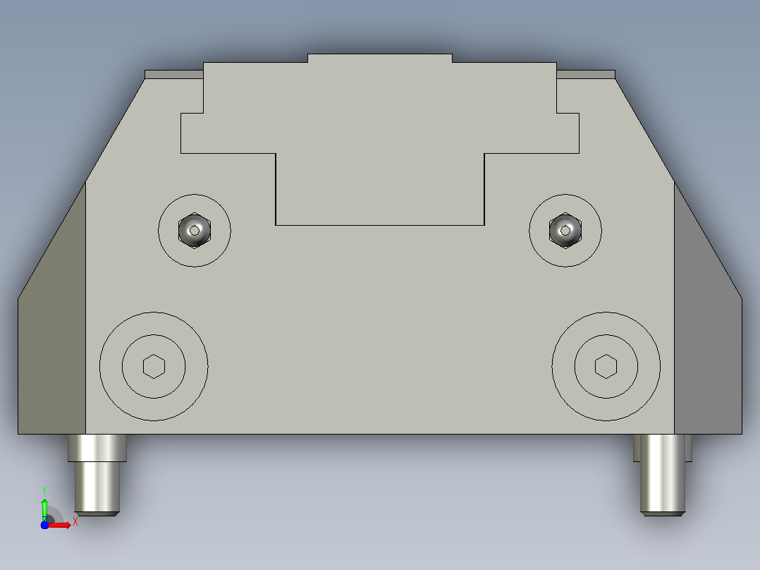 气动夹紧系统SCHUNK-0405312 KSP-F-Z plus 160, 0前视图