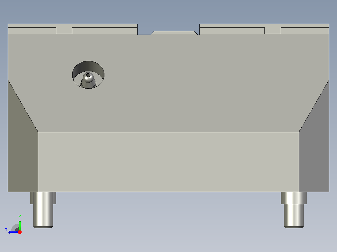 气动夹紧系统SCHUNK-0405312 KSP-F-Z plus 160, 0右视图