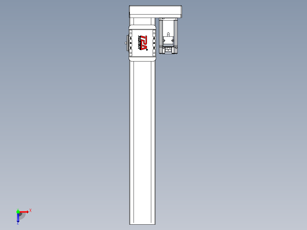 滚珠丝杠直线轴带导轨全封闭TPA-HCR-85D-1610C-L500-ML-C-P20-N3俯视图