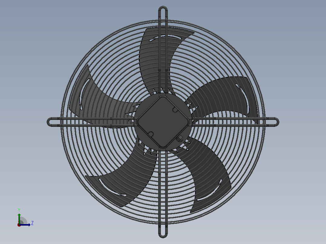 TX.A4D-450S-5DMAS00型外转子风机[TX.A4D-450S-5DMAS00]左视图