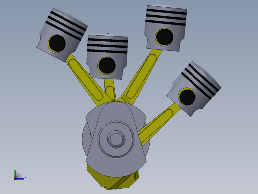 4 Inline Cylinder Engine左视缩略图