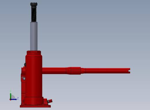 A48-液压千斤顶（结构完整）左视缩略图