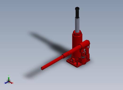 A48-液压千斤顶（结构完整）正等轴测缩略图