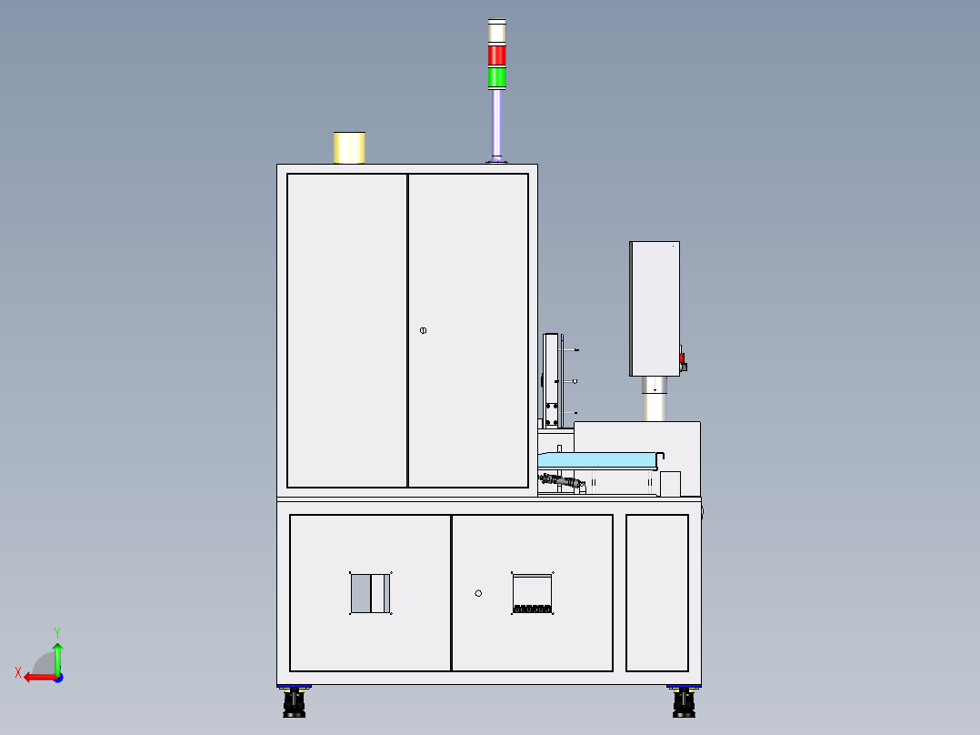 手机电池全自动焊接机、激光焊接机后视图