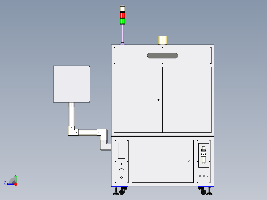 手机电池全自动焊接机、激光焊接机右视图