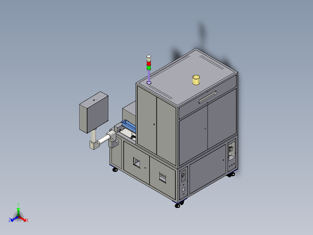 手机电池全自动焊接机、激光焊接机正等轴测图