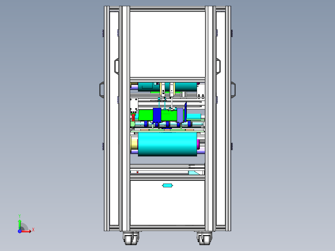 自动覆膜设备(BOM)sw17可编辑前视图