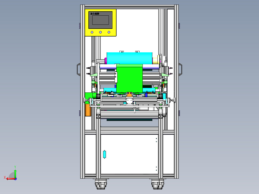 自动覆膜设备(BOM)sw17可编辑后视图