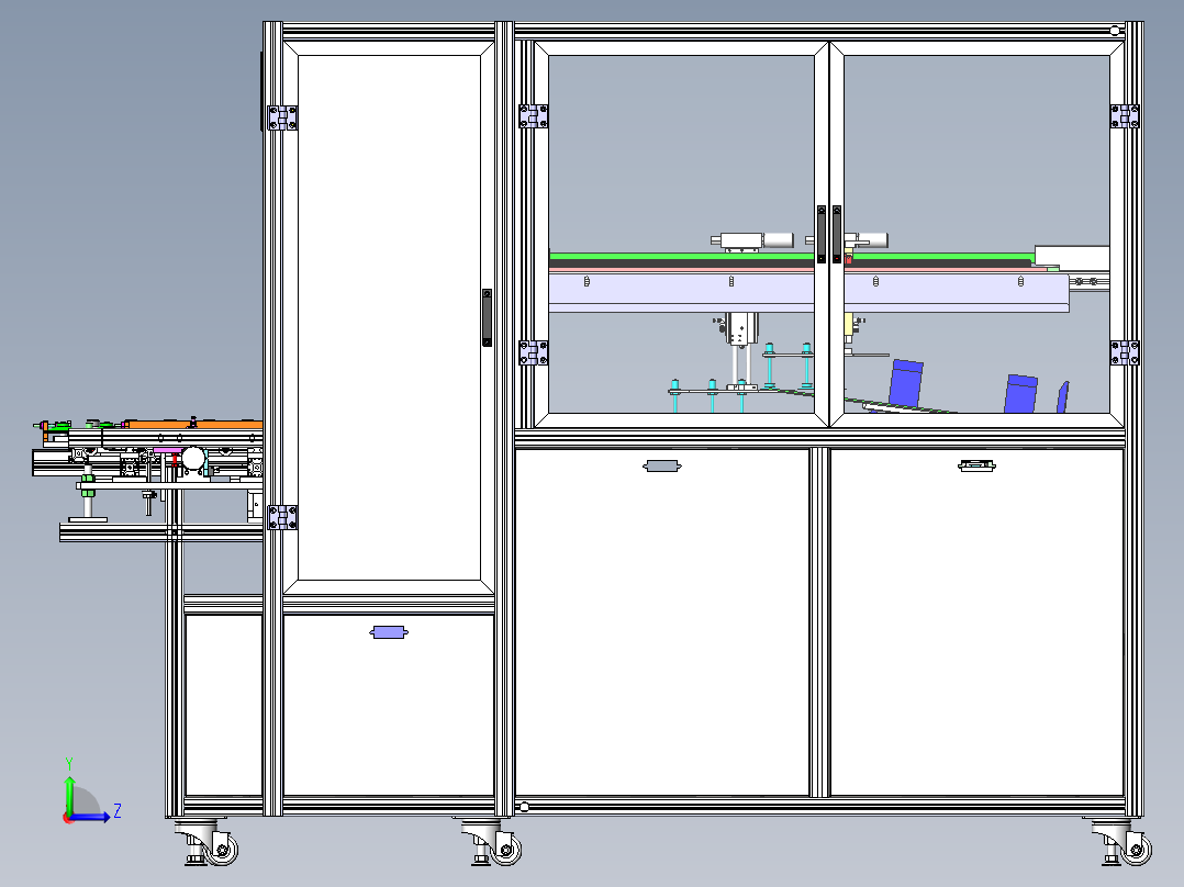 自动覆膜设备(BOM)sw17可编辑左视图