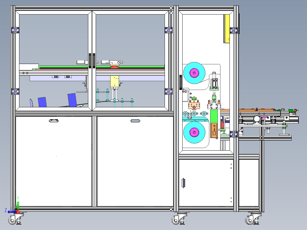 自动覆膜设备(BOM)sw17可编辑右视图