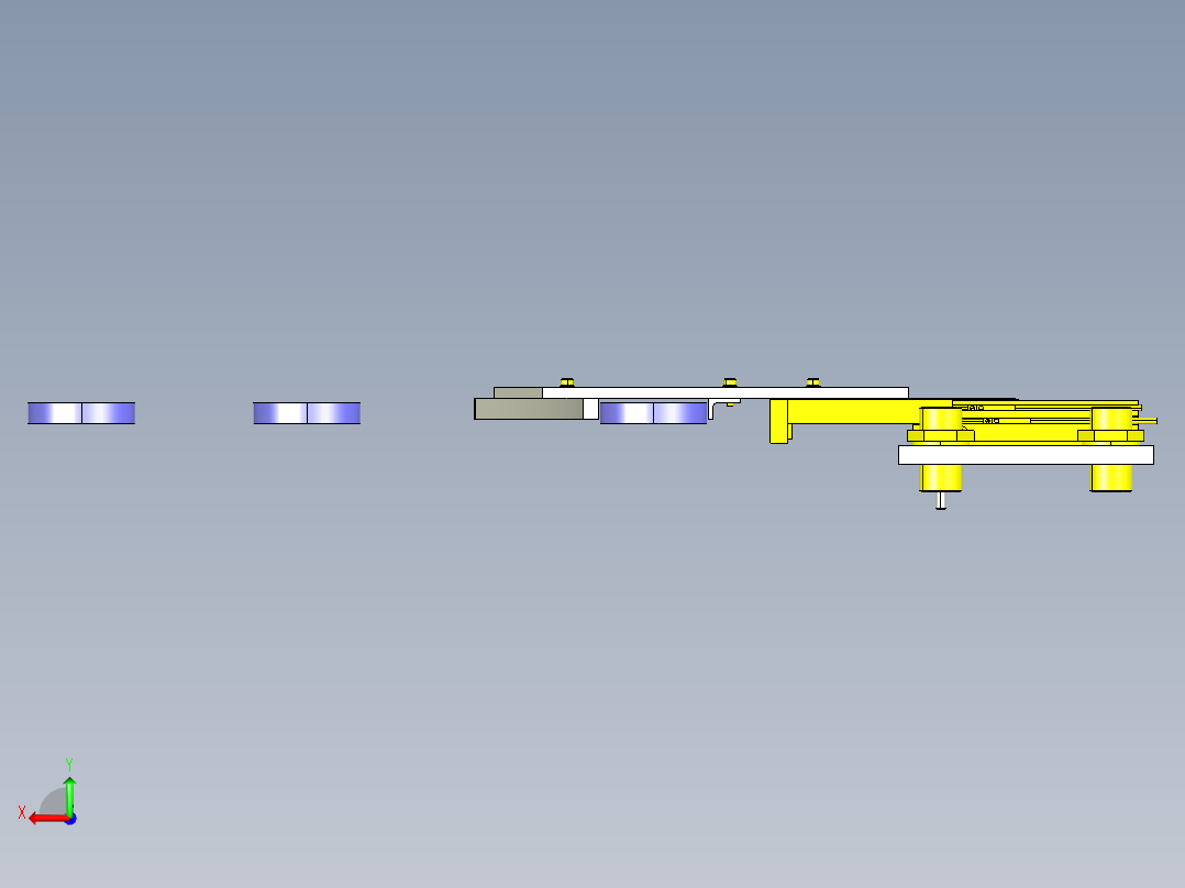 轨道更换机构 后视图