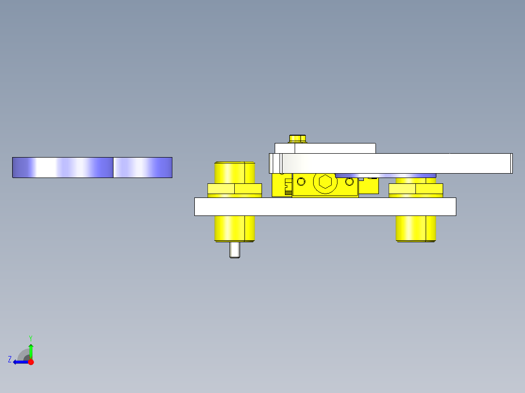 轨道更换机构 右视图