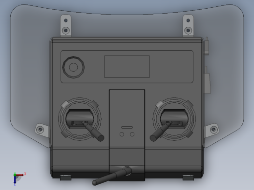 solidworks futaba-fx-20手持发射机俯视缩略图