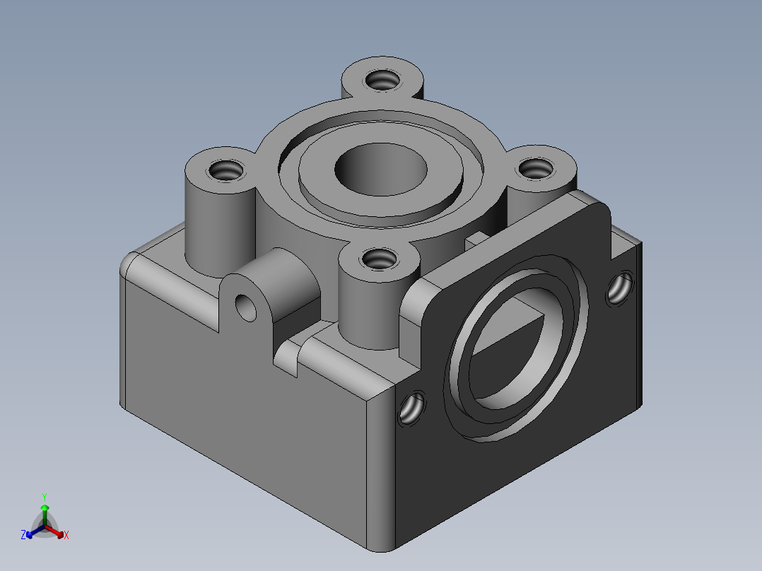 阀座正等轴测图