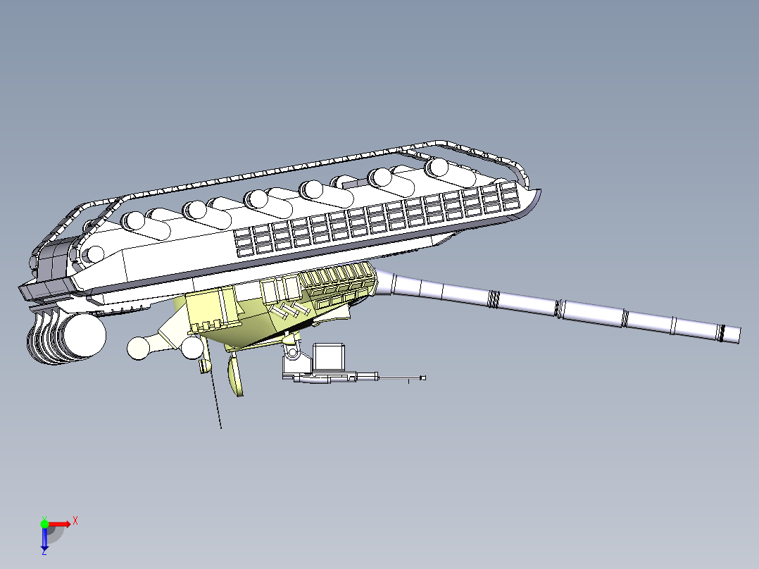 T-64BV坦克俯视图