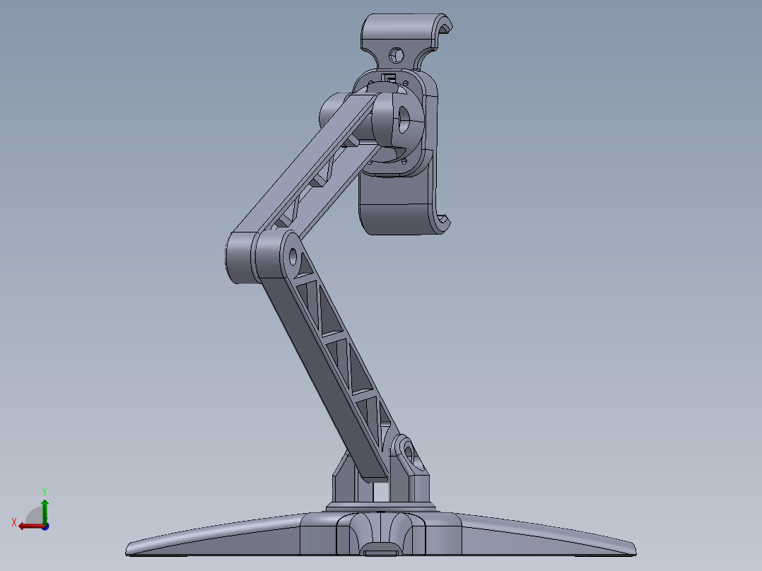 手机支架结构后视图