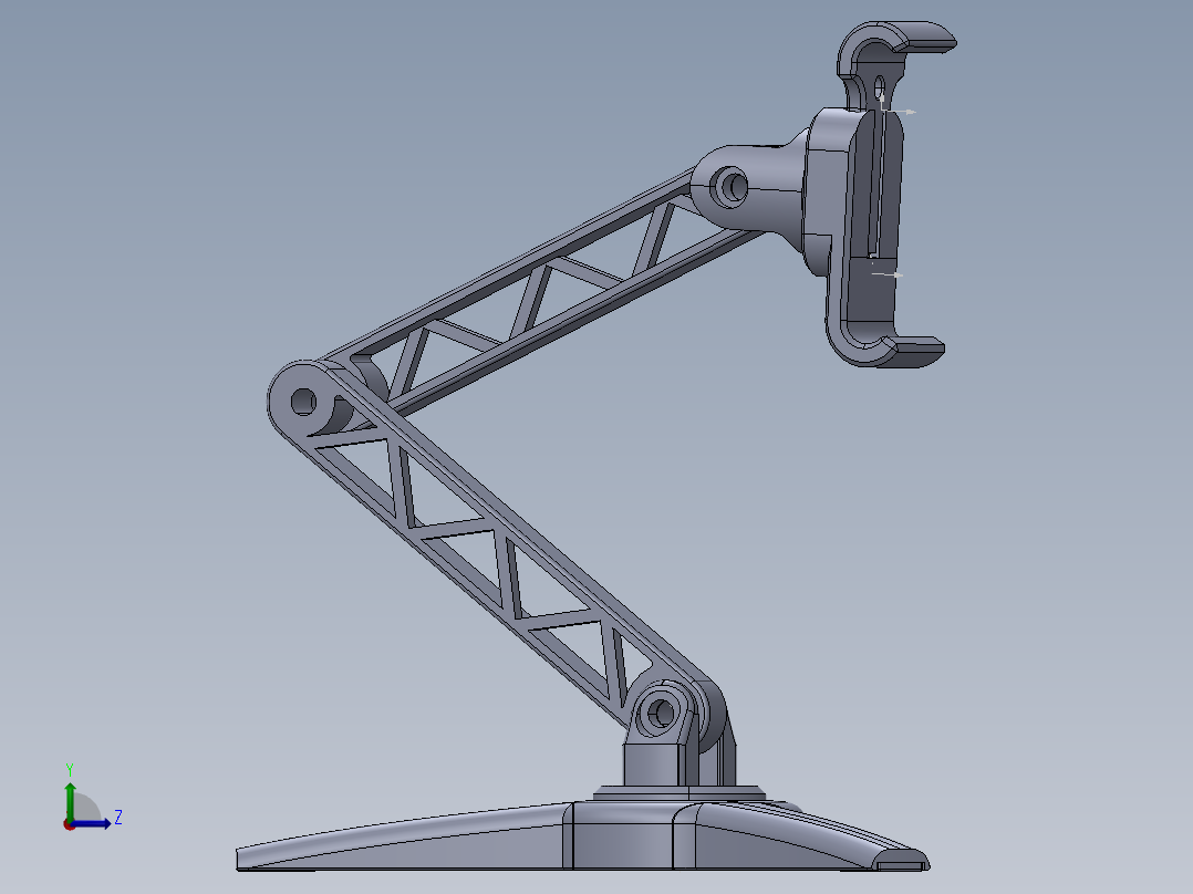 手机支架结构左视图