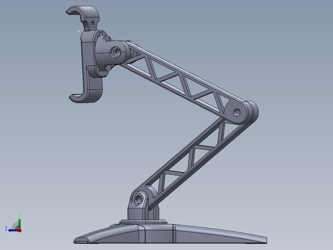 手机支架结构右视图