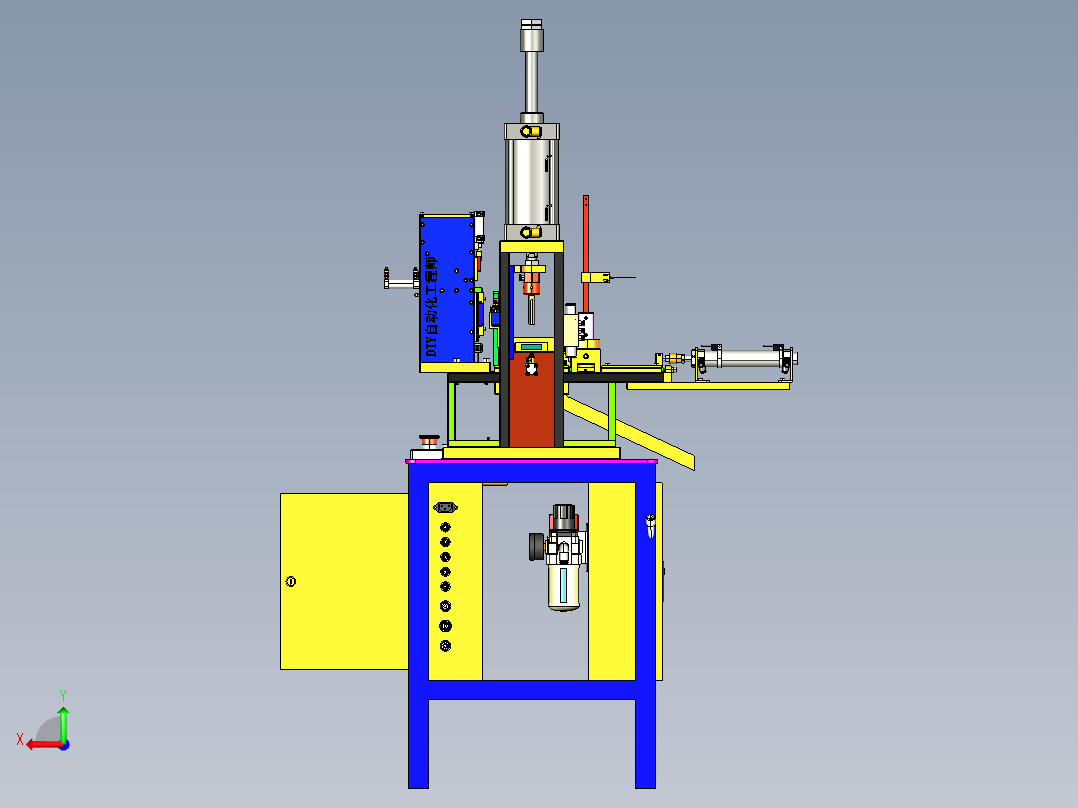 自动沖芯机器2005組件后视图