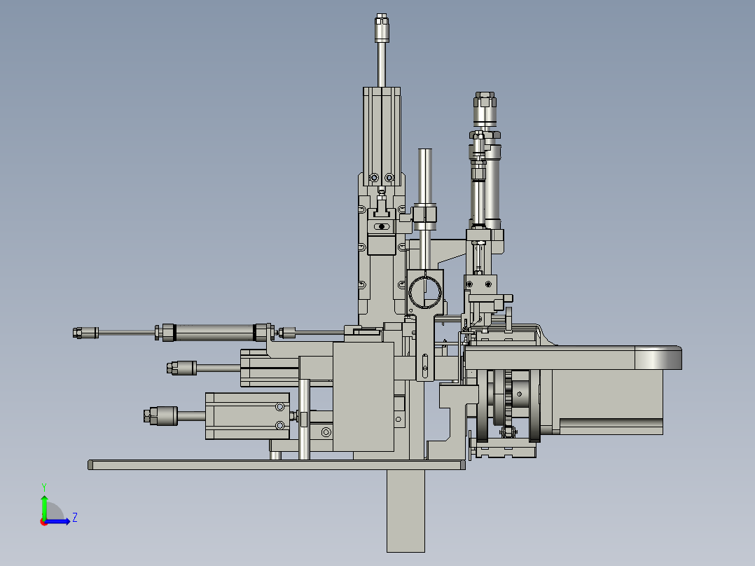 USB自动焊线机 非标自动化设备3D图纸3D模型1左视图