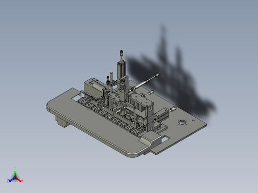 USB自动焊线机 非标自动化设备3D图纸3D模型1正等轴测缩略图