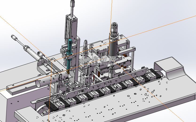 USB自动焊线机 非标自动化设备3D图纸3D模型1