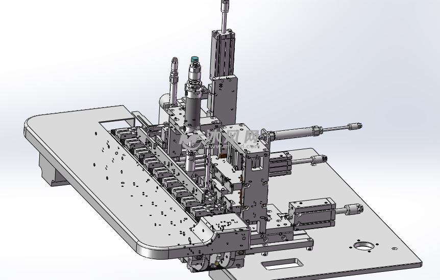 USB自动焊线机 非标自动化设备3D图纸3D模型1