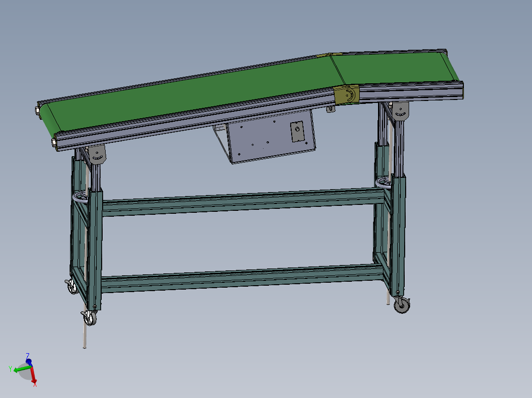 高度可调节的输送带 非标自动化 机械设计