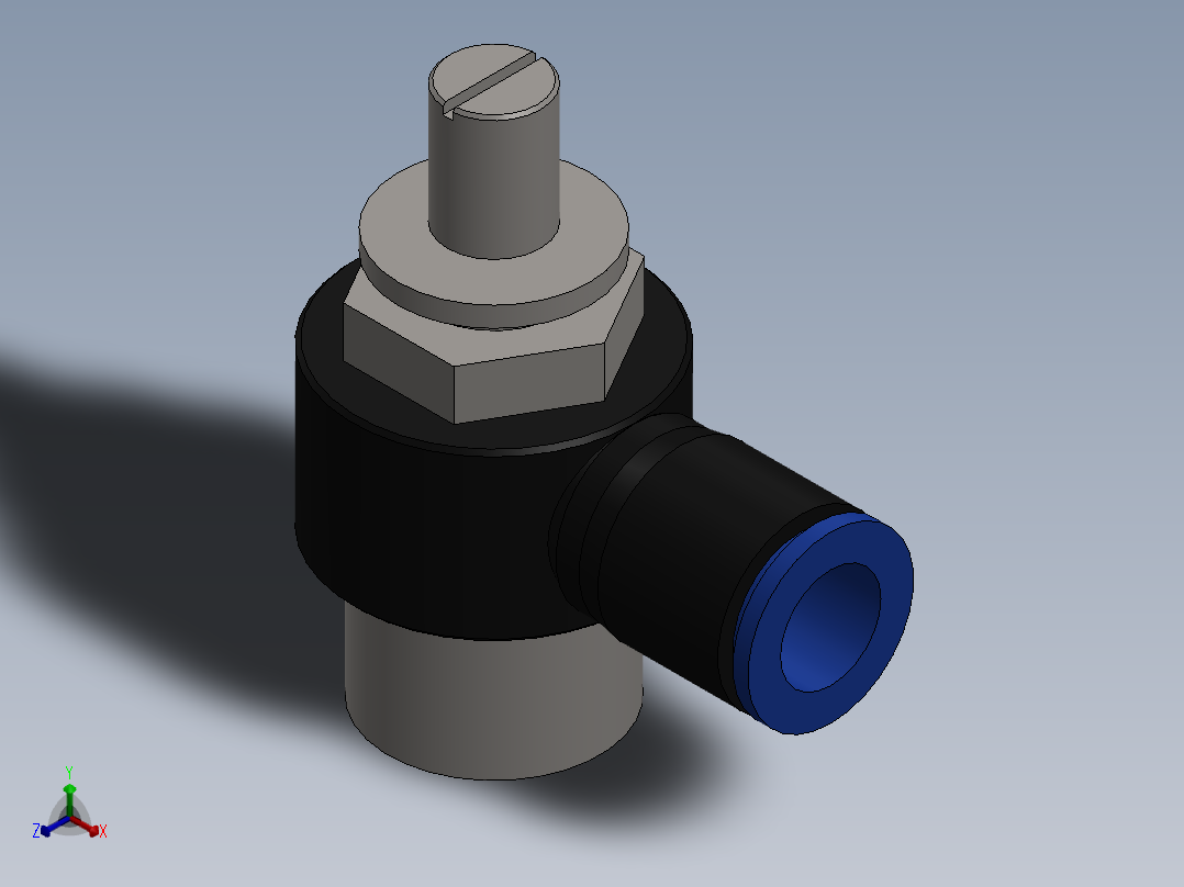 Ø10 x 1-2 - CONTROLE DE FLUXO 90° BANJO (C0K511048)主视图