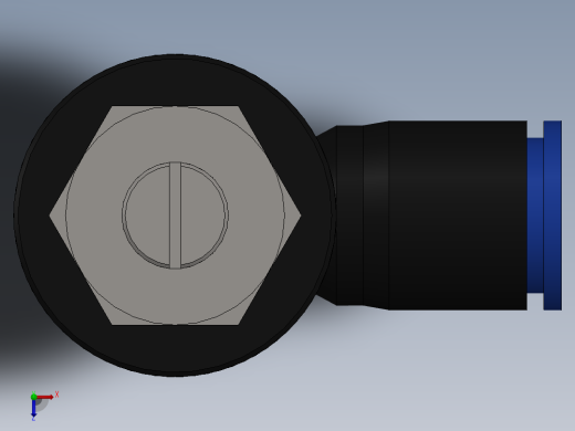 Ø10 x 1-2 - CONTROLE DE FLUXO 90° BANJO (C0K511048)俯视缩略图