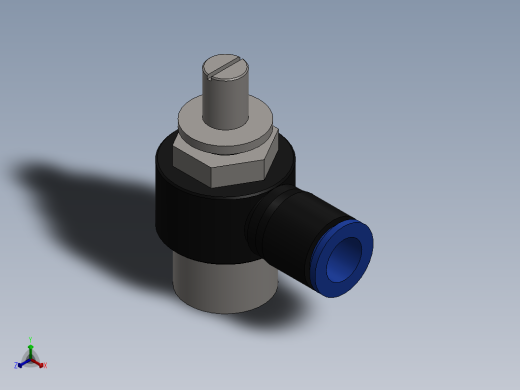 Ø10 x 1-2 - CONTROLE DE FLUXO 90° BANJO (C0K511048)正等轴测缩略图