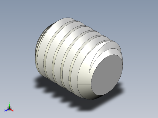 DIN 913-ISO 4026 固定螺钉-M2.5 L=3.STEP正等轴测缩略图