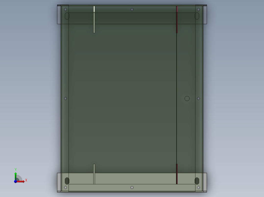 自流式油箱前视图