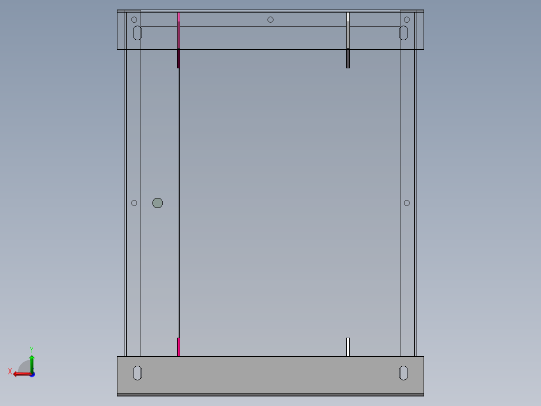 自流式油箱后视图