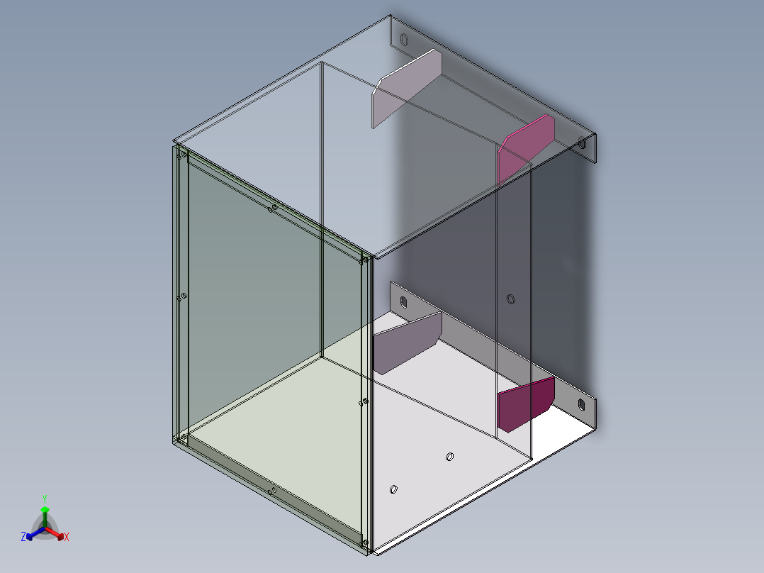 自流式油箱正等轴测图