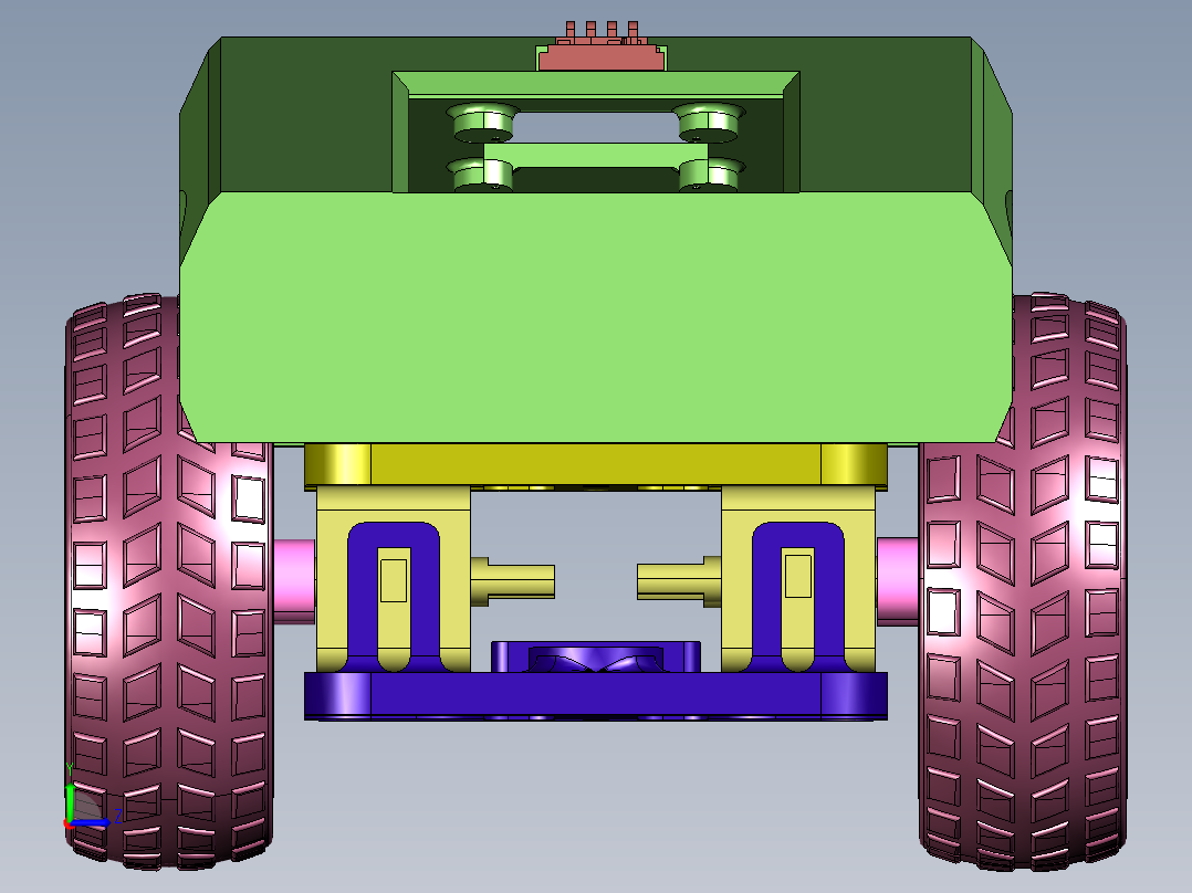 遥控沙地四驱合金越野车玩具左视图