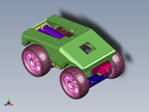 遥控沙地四驱合金越野车玩具正等轴测缩略图