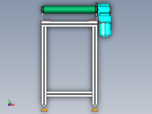 LE-XC5050-右直连驱动中载皮带线-负载80kg前视缩略图